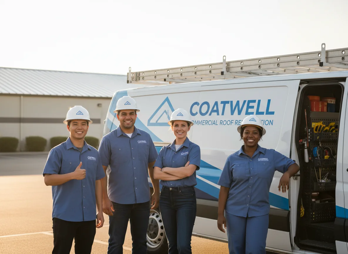 Commercial roof coating company in Cascade, WI